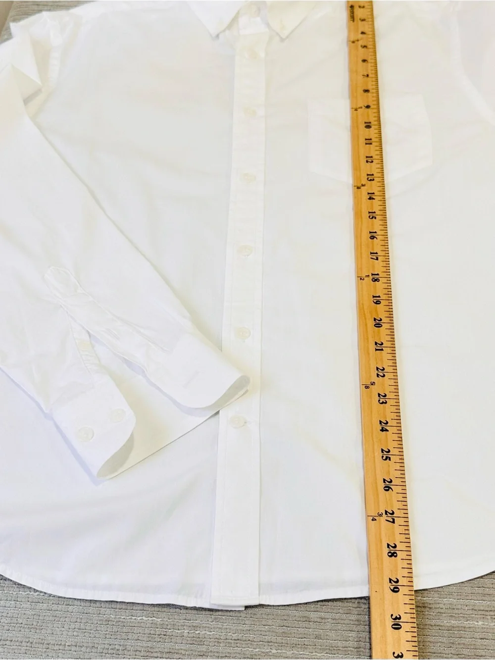 Banana Republic Men's White Slim Untucked Oxford Dress Shirt Size L Large India